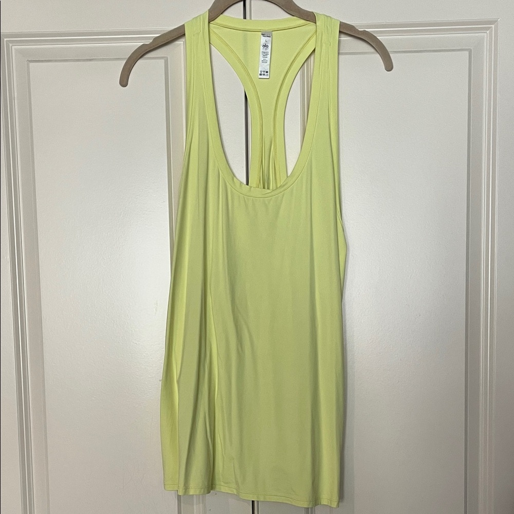 ALO Yoga Yellow Tank Top